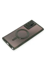 Uray store Samsung Galaxy Note 20 Ultra Kılıf Kross Magneticsafe Kapak - Koyu Yeşil - Görsel 4