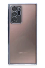 Uray store Samsung Galaxy Note 20 Ultra Kılıf Razer Lensli Silikon - Açık Mavi - Görsel 2