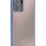 Uray store Samsung Galaxy Note 20 Ultra Kılıf Razer Lensli Silikon - Açık Mavi