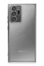 Uray store Samsung Galaxy Note 20 Ultra Kılıf Razer Lensli Silikon - Gümüş - Görsel 2