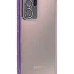 Uray store Samsung Galaxy Note 20 Ultra Kılıf Razer Lensli Silikon - Mor