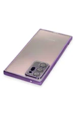 Uray store Samsung Galaxy Note 20 Ultra Kılıf Razer Lensli Silikon - Mor - Görsel 3