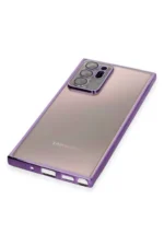 Uray store Samsung Galaxy Note 20 Ultra Kılıf Razer Lensli Silikon - Mor - Görsel 4