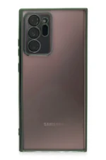 Uray store Samsung Galaxy Note 20 Ultra Kılıf Razer Lensli Silikon - Yeşil - Görsel 2