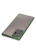Uray store Samsung Galaxy Note 20 Ultra Kılıf Razer Lensli Silikon - Yeşil - Görsel 3
