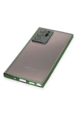 Uray store Samsung Galaxy Note 20 Ultra Kılıf Razer Lensli Silikon - Yeşil - Görsel 4