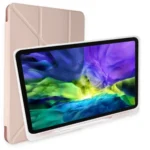 Uray store Samsung Galaxy P610 Tab S6 Lite 10.4 Kılıf Kalemlikli Mars Tablet Kılıfı - Rose Gold