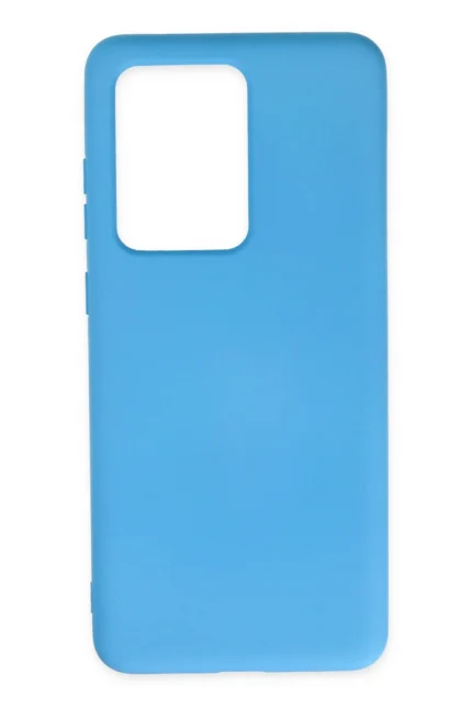 Uray store Samsung Galaxy S20 Ultra Kılıf Nano içi Kadife Silikon - Mavi