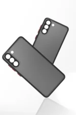 Uray store Samsung Galaxy S21 FE Kılıf Montreal Silikon Kapak - Siyah - Görsel 3