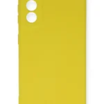 Uray store Samsung Galaxy S21 FE Kılıf Nano içi Kadife Silikon - Sarı
