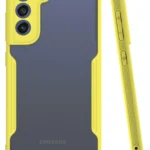 Uray store Samsung Galaxy S21 FE Kılıf Platin Silikon - Sarı