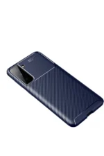 Uray store Samsung Galaxy S21 Plus Kılıf Auto Focus Karbon Kapak - Lacivert - Görsel 2