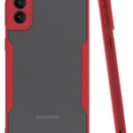 Uray store Samsung Galaxy S21 Plus Kılıf Platin Silikon - Kırmızı