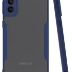 Uray store Samsung Galaxy S21 Plus Kılıf Platin Silikon - Lacivert
