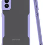 Uray store Samsung Galaxy S21 Plus Kılıf Platin Silikon - Lila