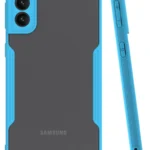 Uray store Samsung Galaxy S21 Plus Kılıf Platin Silikon - Mavi