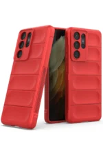 Uray store Samsung Galaxy S21 Ultra Kılıf Optimum Silikon - Kırmızı - Görsel 2