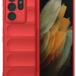 Uray store Samsung Galaxy S21 Ultra Kılıf Optimum Silikon - Kırmızı