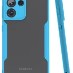 Uray store Samsung Galaxy S21 Ultra Kılıf Platin Silikon - Mavi