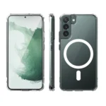 Uray store Samsung Galaxy S22 Plus Kılıf Magneticsafe Şeffaf Silikon - Şeffaf