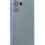 Uray store Samsung Galaxy S22 Ultra Kılıf Razer Lensli Silikon - Açık Mavi