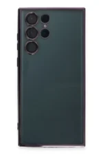 Uray store Samsung Galaxy S22 Ultra Kılıf Razer Lensli Silikon - Mor - Görsel 2