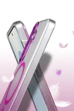 Uray store Samsung Galaxy S23 FE Glossy Magsafe Kapak - Çöl Titanyum - Görsel 3