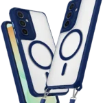 Uray store Samsung Galaxy S23 FE Kılıf Enka Magsafe Silikon Kılıf - Lacivert