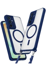 Uray store Samsung Galaxy S23 FE Kılıf Enka Magsafe Silikon Kılıf - Lacivert