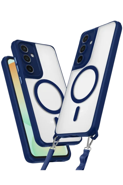 Uray store Samsung Galaxy S23 FE Kılıf Enka Magsafe Silikon Kılıf - Lacivert