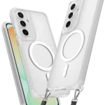 Uray store Samsung Galaxy S23 FE Kılıf Enka Magsafe Silikon Kılıf - Şeffaf