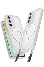 Uray store Samsung Galaxy S23 FE Kılıf Enka Magsafe Silikon Kılıf - Şeffaf