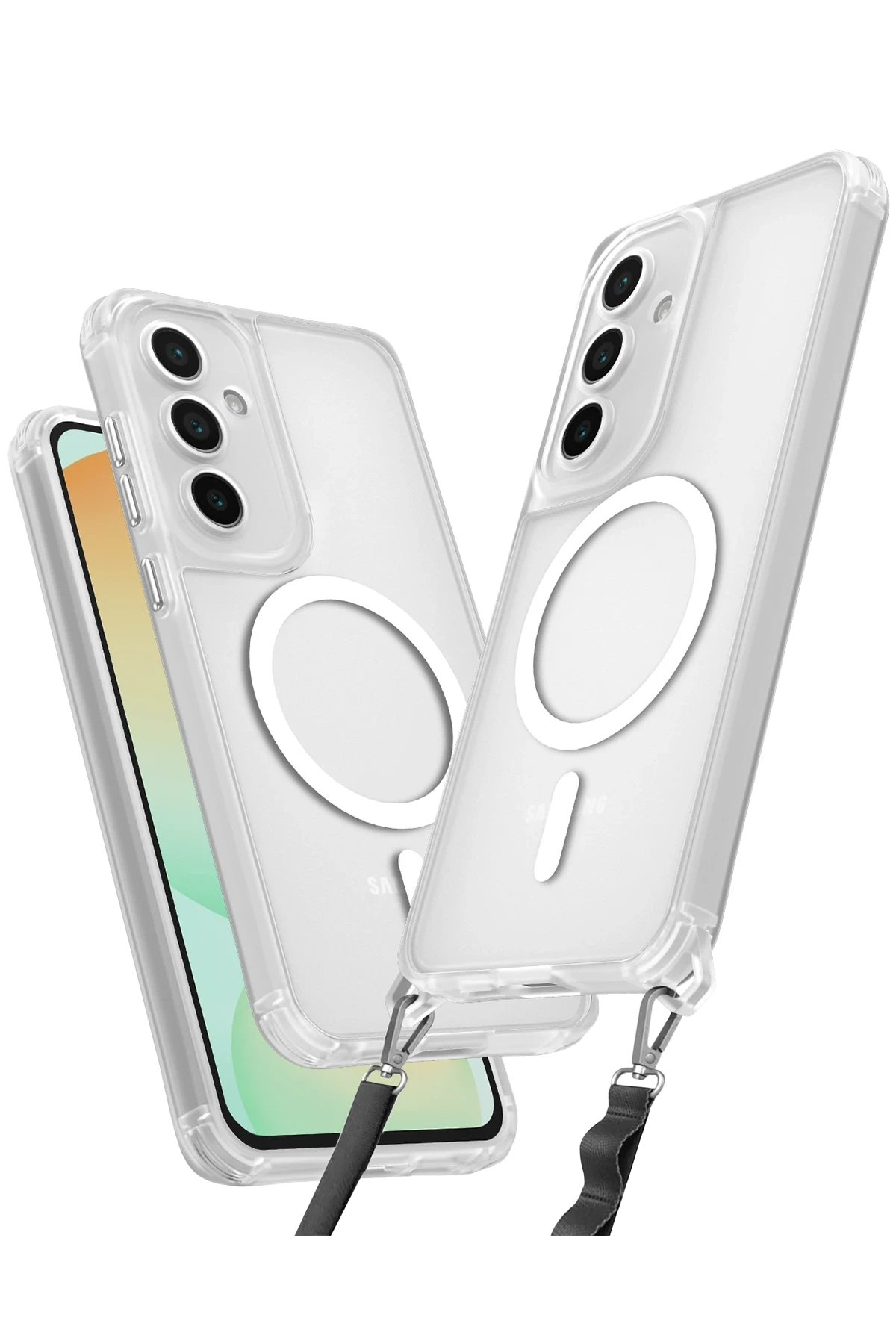 newface-samsung-galaxy-s23-fe-kilif-enka-magsafe-silikon-kilif-seffaf-default Uray store Samsung Galaxy S23 FE Kılıf Enka Magsafe Silikon Kılıf - Şeffaf - Görsel 1