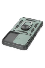Uray store Samsung Galaxy S23 FE Kılıf Pars Lens Yüzüklü Silikon - Yeşil - Görsel 4