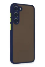 Uray store Samsung Galaxy S23 Kılıf Montreal Silikon Kapak - Lacivert - Görsel 2