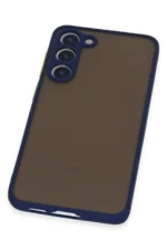 Uray store Samsung Galaxy S23 Kılıf Montreal Silikon Kapak - Lacivert - Görsel 4