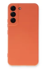 Uray store Samsung Galaxy S23 Kılıf Nano içi Kadife Silikon - Turuncu - Görsel 3