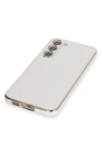 Uray store Samsung Galaxy S23 Kılıf Volet Silikon - Beyaz - Görsel 4