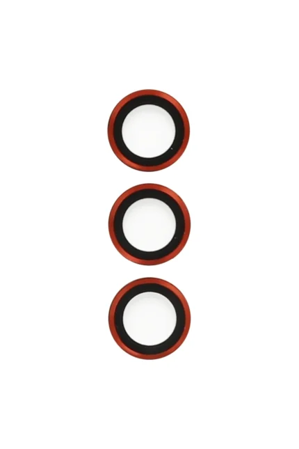 Uray store Samsung Galaxy S23 Metal Kamera Lens - Kırmızı