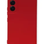 Uray store Samsung Galaxy S23 Plus Kılıf Nano içi Kadife Silikon - Kırmızı