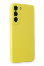 Uray store Samsung Galaxy S23 Plus Kılıf Nano içi Kadife Silikon - Sarı - Görsel 2