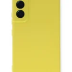 Uray store Samsung Galaxy S23 Plus Kılıf Nano içi Kadife Silikon - Sarı