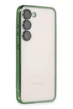 Uray store Samsung Galaxy S23 Plus Kılıf Razer Lensli Silikon - Yeşil