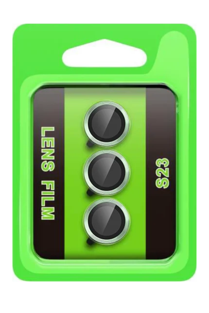 Uray store Samsung Galaxy S23 Raze Metal Kamera Lens - Yeşil