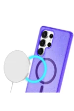 Joko Samsung Galaxy S23 Ultra Kılıf Star Magsafe Kapak - Mor - Görsel 3
