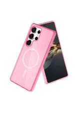 Joko Samsung Galaxy S23 Ultra Kılıf Star Magsafe Kapak - Pembe - Görsel 2
