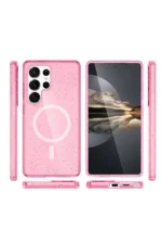 Joko Samsung Galaxy S23 Ultra Kılıf Star Magsafe Kapak - Pembe - Görsel 3