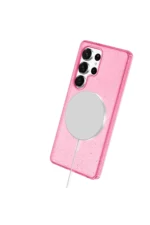Joko Samsung Galaxy S23 Ultra Kılıf Star Magsafe Kapak - Pembe - Görsel 5