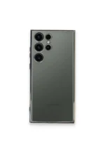 Uray store Samsung Galaxy S23 Ultra Kılıf Razer Lensli Silikon - Gold