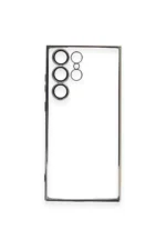 Uray store Samsung Galaxy S23 Ultra Kılıf Razer Lensli Silikon - Gold - Görsel 3
